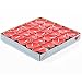 G2PLAY Heart Shaped Smokeless Candles, 50PCs Set Romantic Love Candle Bulk for Wedding, Birthday, Party, Halloween, Christmas, Festival (Red)