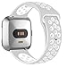 Humenn Bands Compatible for Fitbit Versa, Accessory Breathable Sport Bands Air Holes Compatible Fitbit Versa Smartwatch