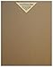 100 Sheets Chipboard 24pt (point) 8 X 10 Inches Light Weight Frame|Photo Size .024 Caliper Thickness Cardboard Craft|Packing Brown Kraft Paper Board