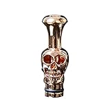 Lzttyee 510 Skull Metal Drip Tip Connector, Quick Fitting 510 Style Standardize Drip Tip(Random Color)