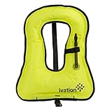 Snorkel Vest - Snorkel jacket - Snorkeling Diving Vest -Inflatable - Free-Diving Dive Safety Water Safety,Large