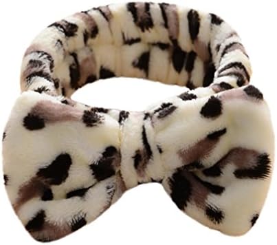 Freeheart Women Girl Lovely Soft Bowknot Makeup Bath Spa Shower Hair Headbands (F2)