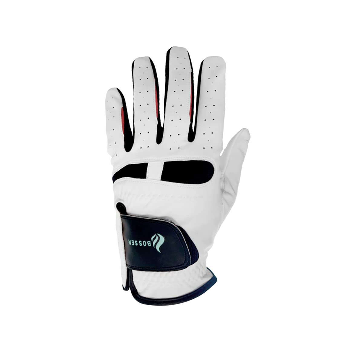 BOSSER Men's Synthetic Leather Golf Gloves for Left Hand with Extra Soothing Effect- Size L