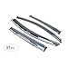 Kust yd314w Auto Window Rain Guards, Rain Guards for Car Window,Window Deflector Fit for 2016 2015 Crv Honda,Pack of 4 Pieces Chrome Windows Visors