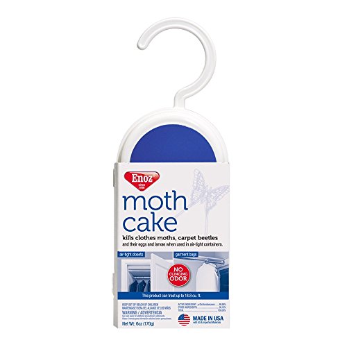 EnozMoth Cake Pack of 3 Kills Clothes Moths, Carpet Beetles, and Eggs and Larvae