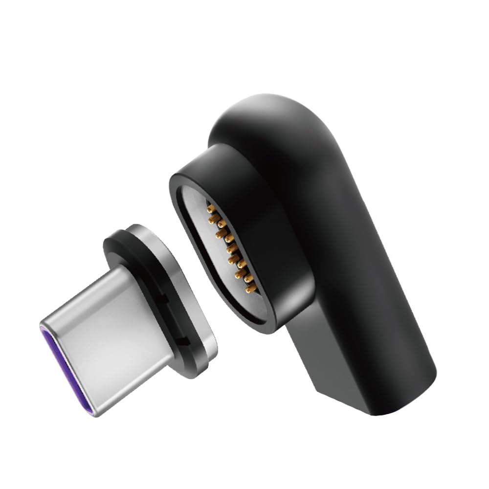 CIO マグネット変換アダプタ USB-C to L字 ブラックの商品画像