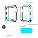 GELISHI Apple Watch Screen Protective Ultra-Thin Shiny Case 38mm High Defination Clear TPU All-Around Full Cover for iWatch Series 3/Series 2/Sport Edition (Silver)