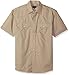 Gioberti Mens Casual Western Solid Short Sleeve Shirt With Pearl Snaps