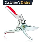 Professional Pruning Shears Silicone Handle Scissors Bypass Pruners Gardening Cutters Tools SK-5 Steel Blade Clippers Tree Trimmer Efficient Rope Snips