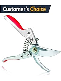 Professional Pruning Shears Silicone Handle Scissors Bypass Pruners Gardening Cutters Tools SK-5 Steel Blade Clippers Tree Trimmer Efficient Rope Snips