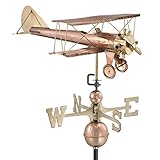 Good Directions Biplane Weathervane, Pure