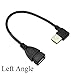 UCEC USB 2.0 Extension Cable - Left Angle A Male to Female - 0.7 Feet (20cm)