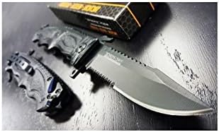 TAC-FORCE Spring Assisted Glass Breaker Open Folding Black Rescue Pocket Knife