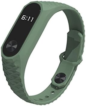 For XIAOMI MI Band 2 Band,Esharing New Durable TPU Anti-off Fashion Strap Replacement Wristband Bracelet For XIAOMI MI Band 2 (Army Green)