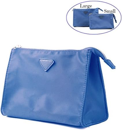 LIKU Cosmetic Pouch Clutch Makeup Bag Waterproof Insert Bag(Small, Blue)