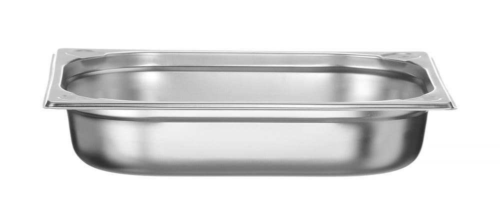 Hendi 806326 Gastronorm Container 1/2, Stainless Steel, Silver, 3,6 Liter