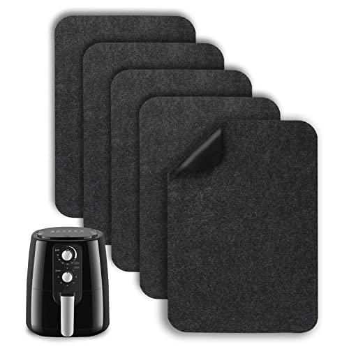 Heat Resistant Mat Countertop Air Fryer Kitchen Appliance Slider Mats,5PCS 17 x 12 In Thickened Kitchen Countertop Heat Protector Mat Compatible for Ninja Foodi Air Fryer,Coffee Maker,Blender