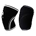 ZEALSPOT Knee Sleeves(1 Pair) Compression & Support for Weightlifting, WOD, Squats, Gym, Powerlifting & Crossfit-7mm Neoprene Knee Brace-Both Women & Men,Black