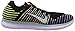 Nike Mens Free RN Flyknit, BLACK/WHITE-VOLT-BLUE LAGOON, 11.5 M US