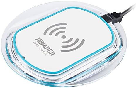 Fast wireless charger, INNAPER Fast Charge Qi Wireless Charging Pad for Samsung Galaxy S7, S7 Edge, Note 5, S6 Edge Plus and Other Qi-Enabled Devices -Blue