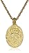 Symbols of Faith Inspirations 14k Gold-Dipped Crystal Blue Enamel Mary Pendant Necklace, 18