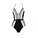 Finelook Sexy Womens Bandeau One Piece Swimsuit Monokini Swimwear (L)