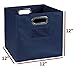 Set of 6 Cubo Foldable Fabric Bins- Blue