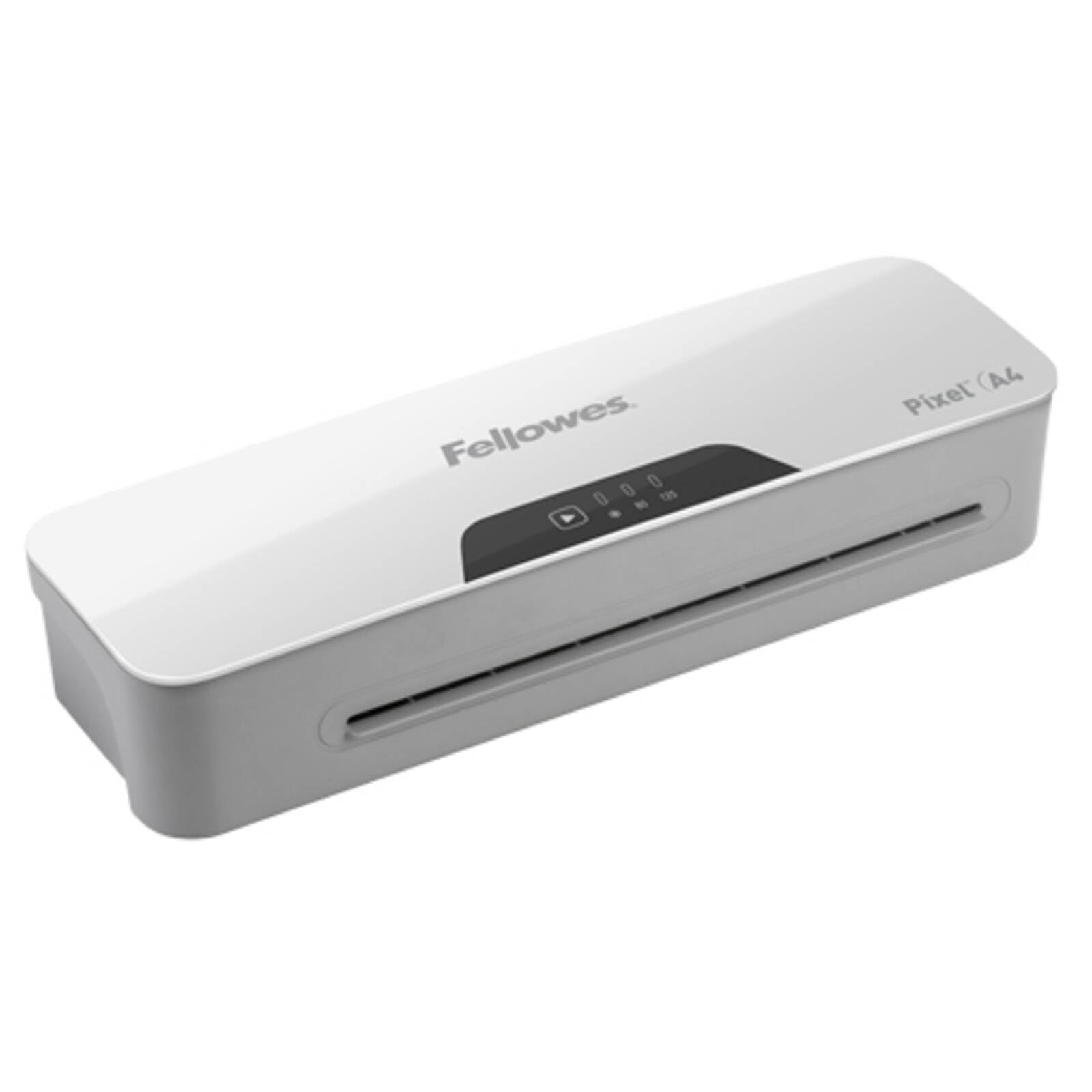 Fellowes Pixel A4 Laminator Machine for Home Office Use - 3 Minute Warm Up Time with Anti Jam Technology – 80-125 Micron – 10 A4 Laminating Pouch Starter Pack Included - White