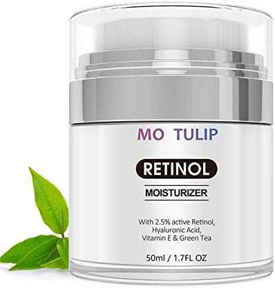 Retinol Moisturizer Cream for Face๏ผRetinol Cream with Hyaluronic Acid,Vitamin E & Green Tea-Anti Aging Face Cream to Reduce Wrinkles & Fine Lines.Best Night and Day Moisturizing Cream 1.7 fl oz.
