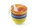 6 Pc Fun Multi-Colored BPA-Free Bowls - Cereal Fruit or Soup Bowl