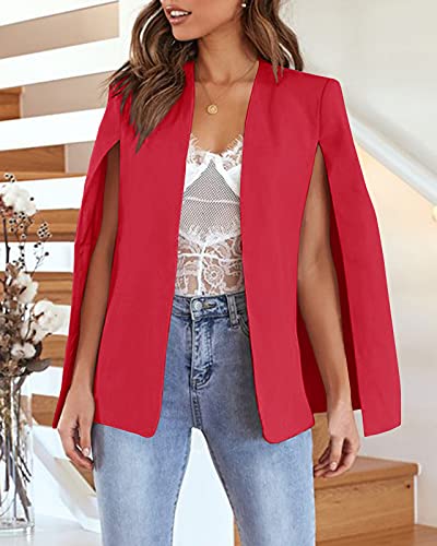 open front cape blazer