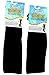 Dr. Motion 2 Pairs Compression Knee-Hi Men's Socks Black Size 10-13
