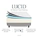 LUCID 14 Inch Medium-Plush Ventilated Gel Bamboo Charcoal Infused Memory Foam Bed Mattress Conventional, California King