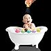 YANSION Bath Toys for Toddlers Kids Boys Girls Waterfall Octopus Stacking Cups Bathtub Toys for 1 Year Old & Up Fun Nesting Sea Ocean Animals for Swimming Pool Beach Sand 6 Pieces