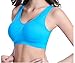 taigee 3 Pack Womens Wirefree Sleep Bra X-Large Blue/Pink/Light Purple