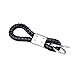 Buffway KeyChain Keyring,Leather Braided Lanyard Key Chain Holder Tag 2 Metal Rings With Fashion Design for Your Car Office Home keys - Black