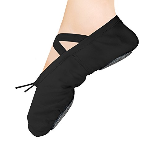 Ballet Slipper Shoes Pointe Canvas Split Sole Practice Ballet Dancing Gymnastics Shoes Ballet Flat Slipper Yoga Shoes US8