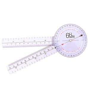 66fit Goniometer Plastic 12" - Angle Medical Joint Measuring Ruler 7