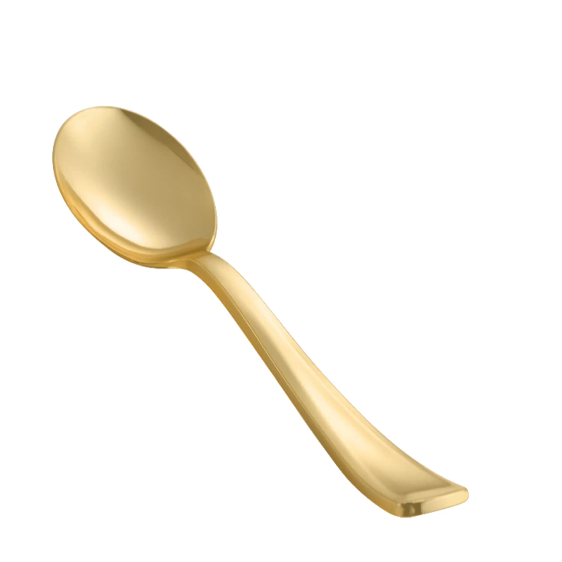 Photo 1 of N9R 72Pcs Gold Plastic Spoons - Solid, Durable, Heavy Duty Gold Plastic Silverware - Disposable Cutlery for Parties, Weddings and Dinner