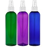 MoYo Natural Labs bpa free spray bottle 8 Oz Psychedelic DIY Solution mist spray bottle BPA FREE Large 8 Oz SPRAY PUMP Multi Color Pack of 3