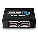 SOWTECH 1X2 HDMI Splitter Version 1.4 Full HD 1080P Powered HDMI Splitter 1 in 2 Out Support 3D for Duplicated/Mirror Dual Monitor