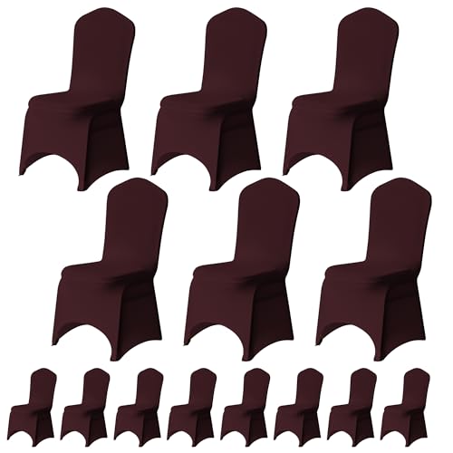 Trimming Shop Stuhlbezug aus elastischem Stoff, aus elastischem Stoff, abnehmbar, waschbar, schützend, für Hochzeiten, Bankette, Zeremonien, Hotel, Re