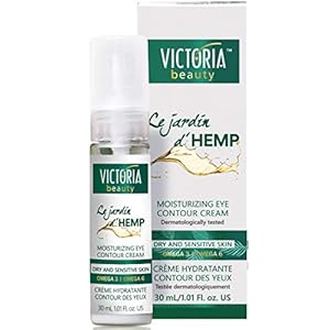 Victoria-Beauty-Jardin-dHemp-Under-Eye-Cream--High-Strength-Anti-Wrinkle-Hemp-Oil-Treatment-for-Deep-Nourishment--Super-Moisturiser-for-Sensitive-Eye-Contour-Skin-Suitable-for-Men-and-Women-30ml Victoria Beauty Jardin d’Hemp Anti Aging Eye Cream for Wrinkles, Dark Circles, Puffy Eyes and Eye Bags - with Retinol…
