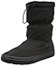 crocs Women's Lodge Point Pull-On Snow Boot, Black, 8 M US