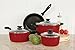 Sunbeam Armada, 7-Piece Cookware Set, Red