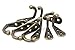 iExcell® Bronze Tone Vintage Style Wall Mounted Single Hook Hangers 20 Pcs