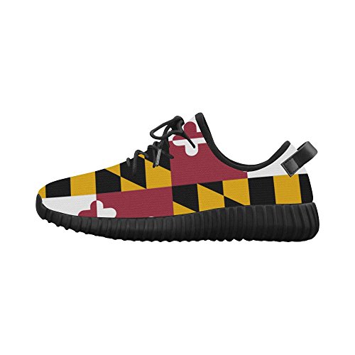 Men'S Maryland State Flag Mesh Md Sole Eva Insole Fashion Sneakers Sports Shoes