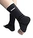 gonicc Professional Foot Sleeve Pair(2 Pcs) with Compression Wrap Support(Small, Black), Breathable, Stabiling Ligaments, Prevent Re-injury, Ankle Brace, Volleyball Protective Gear Ankle Guards
