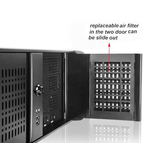 4U Rackmount Server Chassis with 6 x 5.25 Front Bays + 1 x 3.5 + 4 x 2.5 Bays