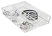 mDesign Closet and Dresser Drawer Storage Organizer Tray, Bin with 4 Compartments for Storing Socks, Leggings, Tights, Watches, Scarves, Jewelry, Reading Glasses - Clear